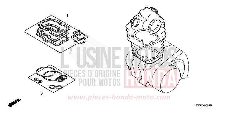 DICHTUNG SATZ A von CG125 TITAN ES FORCE SILVER METALLIC (NH411) von 2004